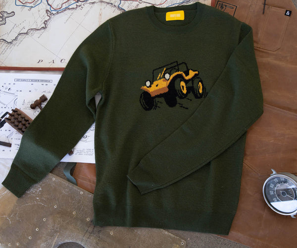 YOKE STILL JACQUARD CREWNECK サイズ2 YOKE | STILL JACQUARD CREWNECK(DUSTY BLUE) | スティルジャガード