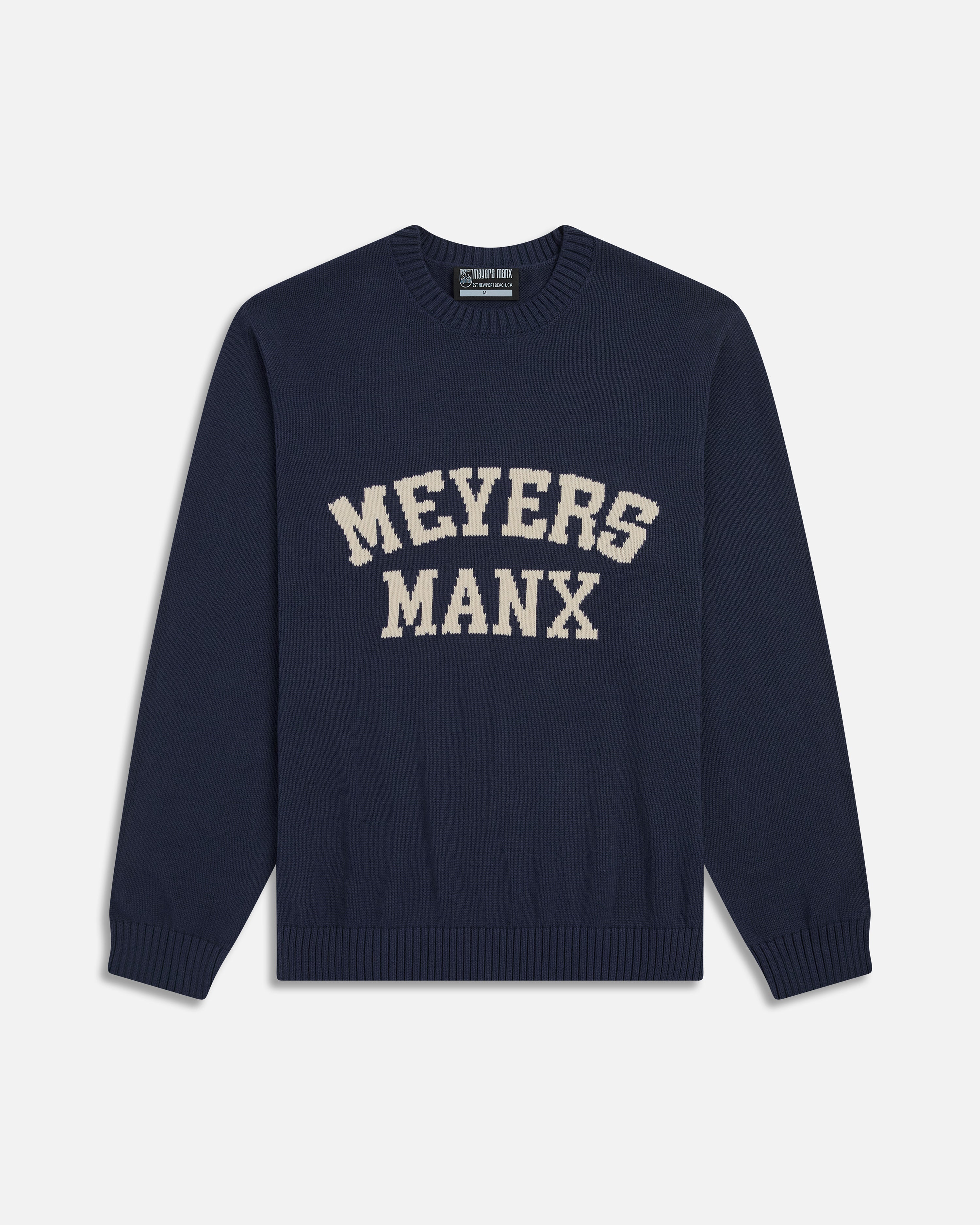 tlonely1 marginal man デザイナー　プリーツ　トップス MEYERS MANX SWEATER NAVY – Meyers Manx