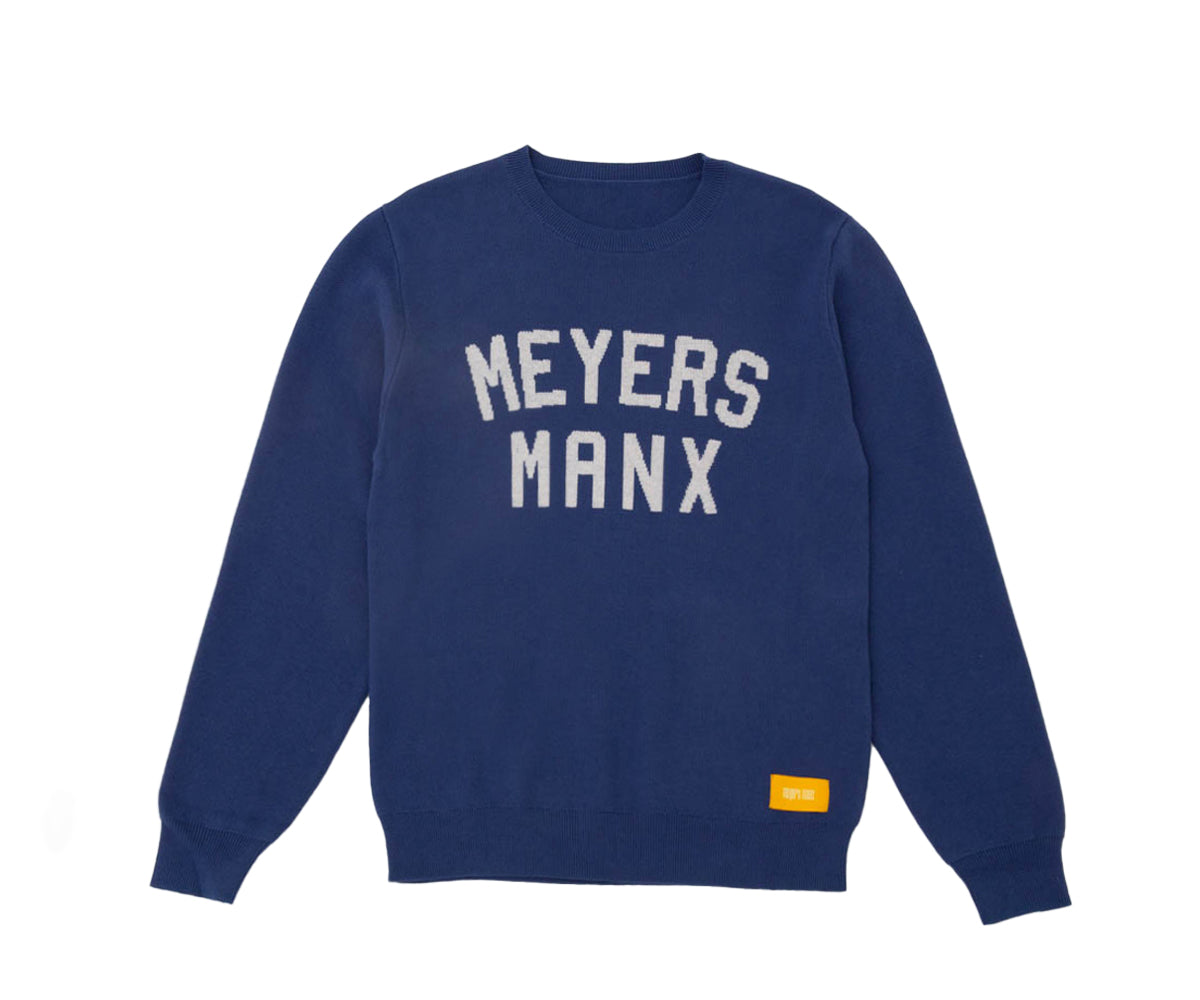 Meyers Manx Blue Jacquard Sweater