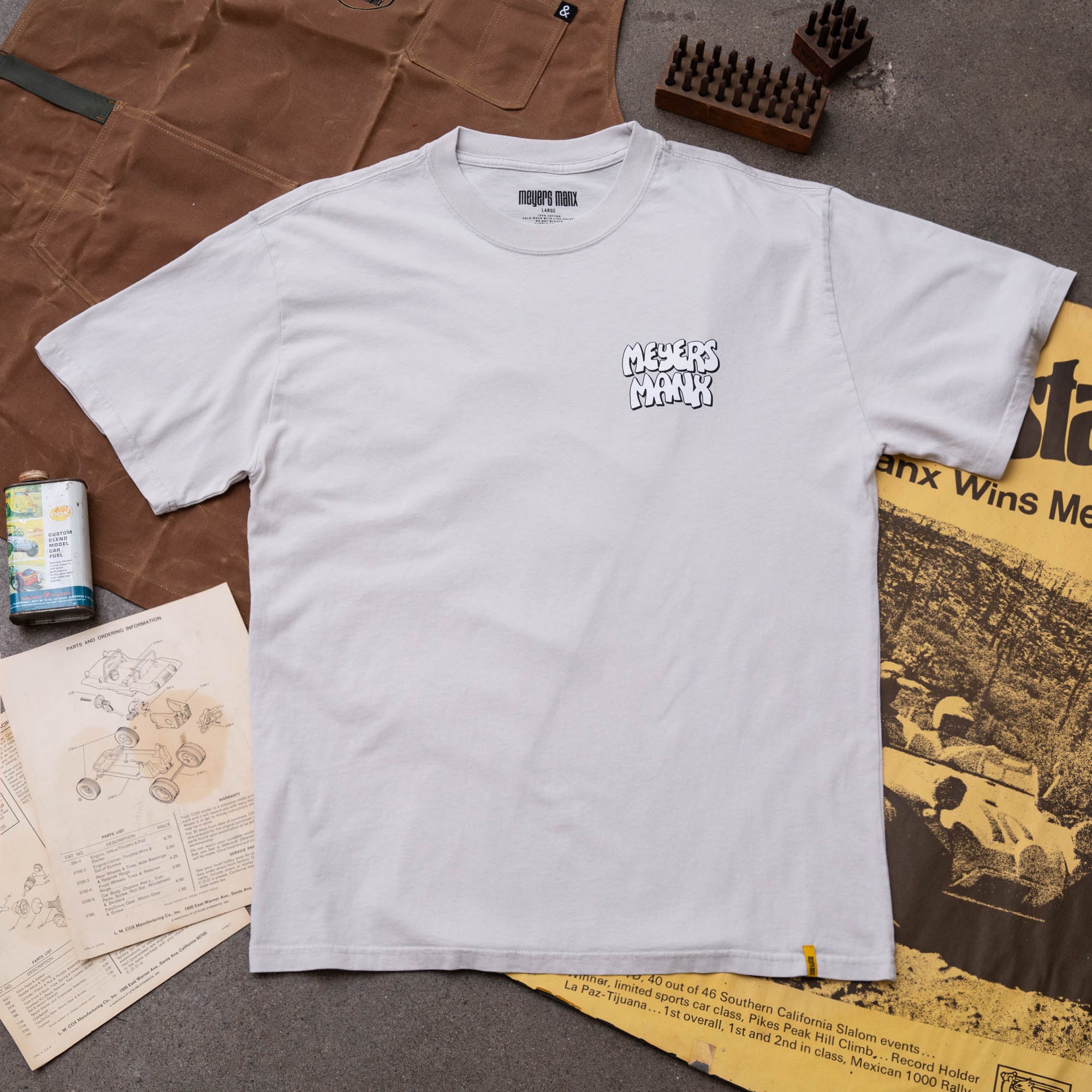 【DISCOVERY EXPEDITION】 Fresh Event Collage T-shirt‐WHITE Kids Freshvent Washed Square Graphic Short Sleeve T-shirts