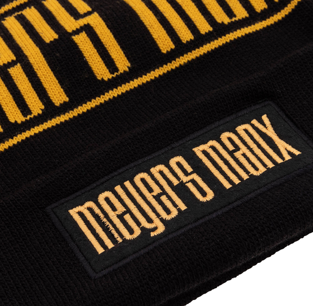 Black &amp; Yellow Beanie