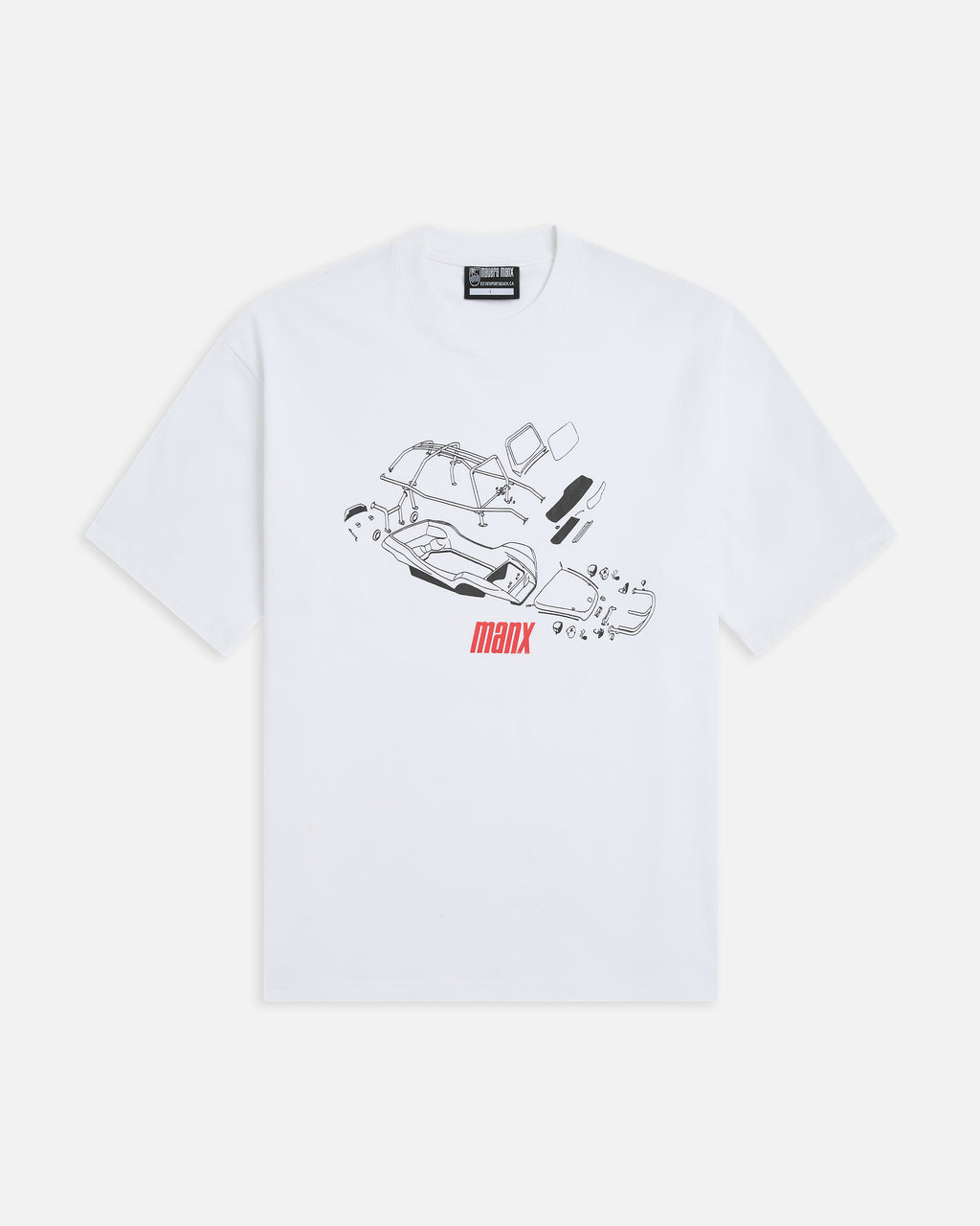BLUEPRINT TEE WHITE