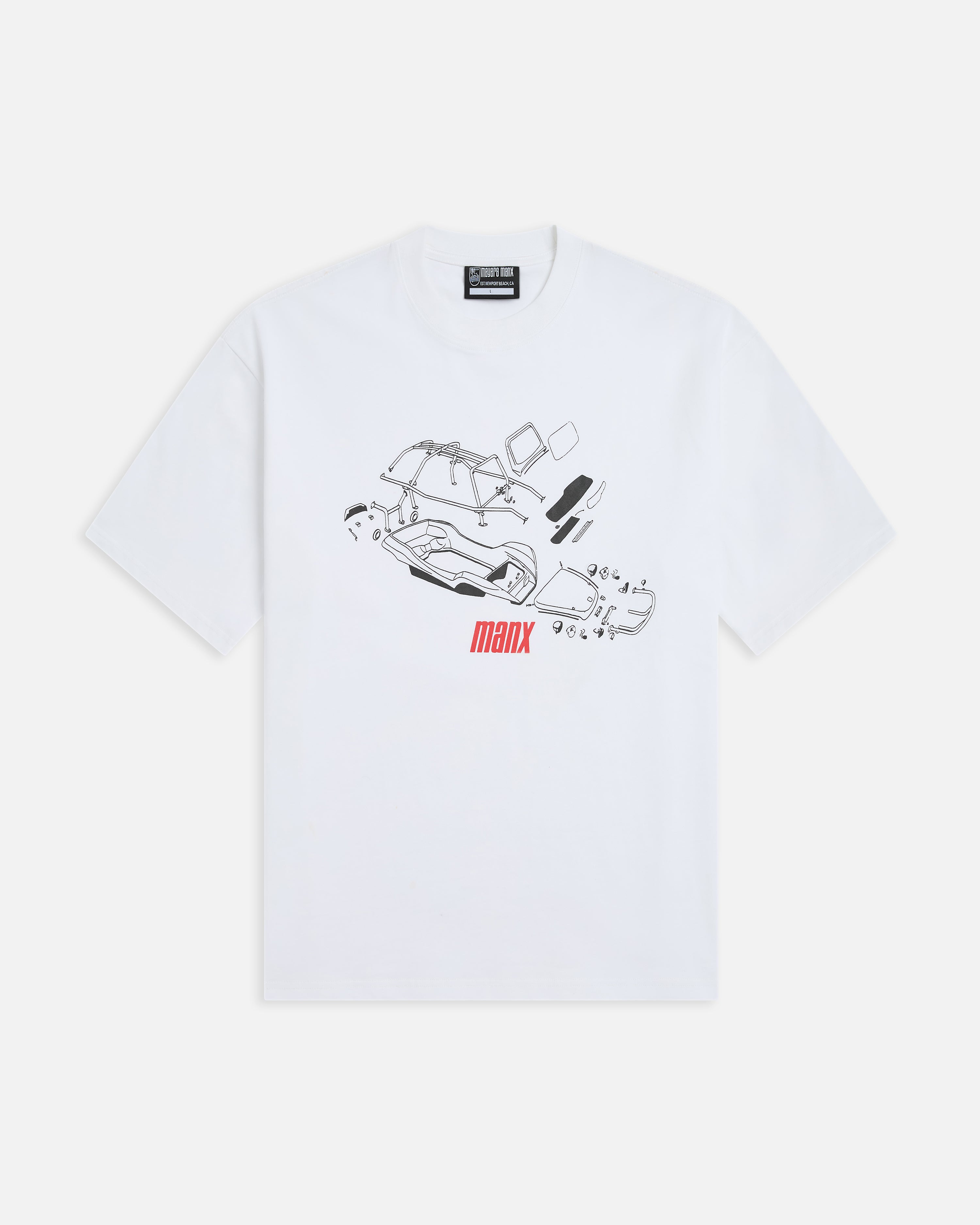 BLUEPRINT TEE WHITE