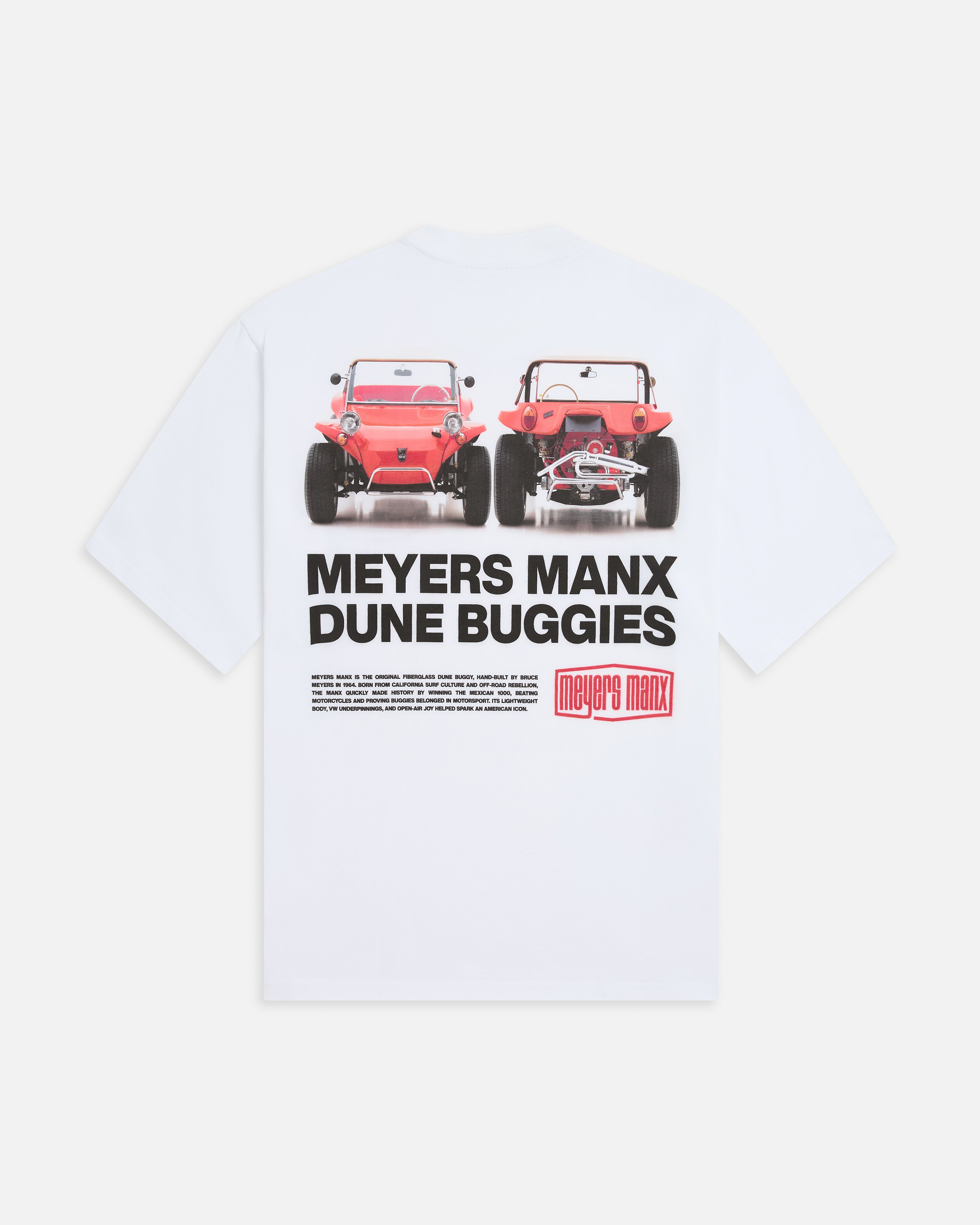 BUGGY TEE WHITE – Meyers Manx