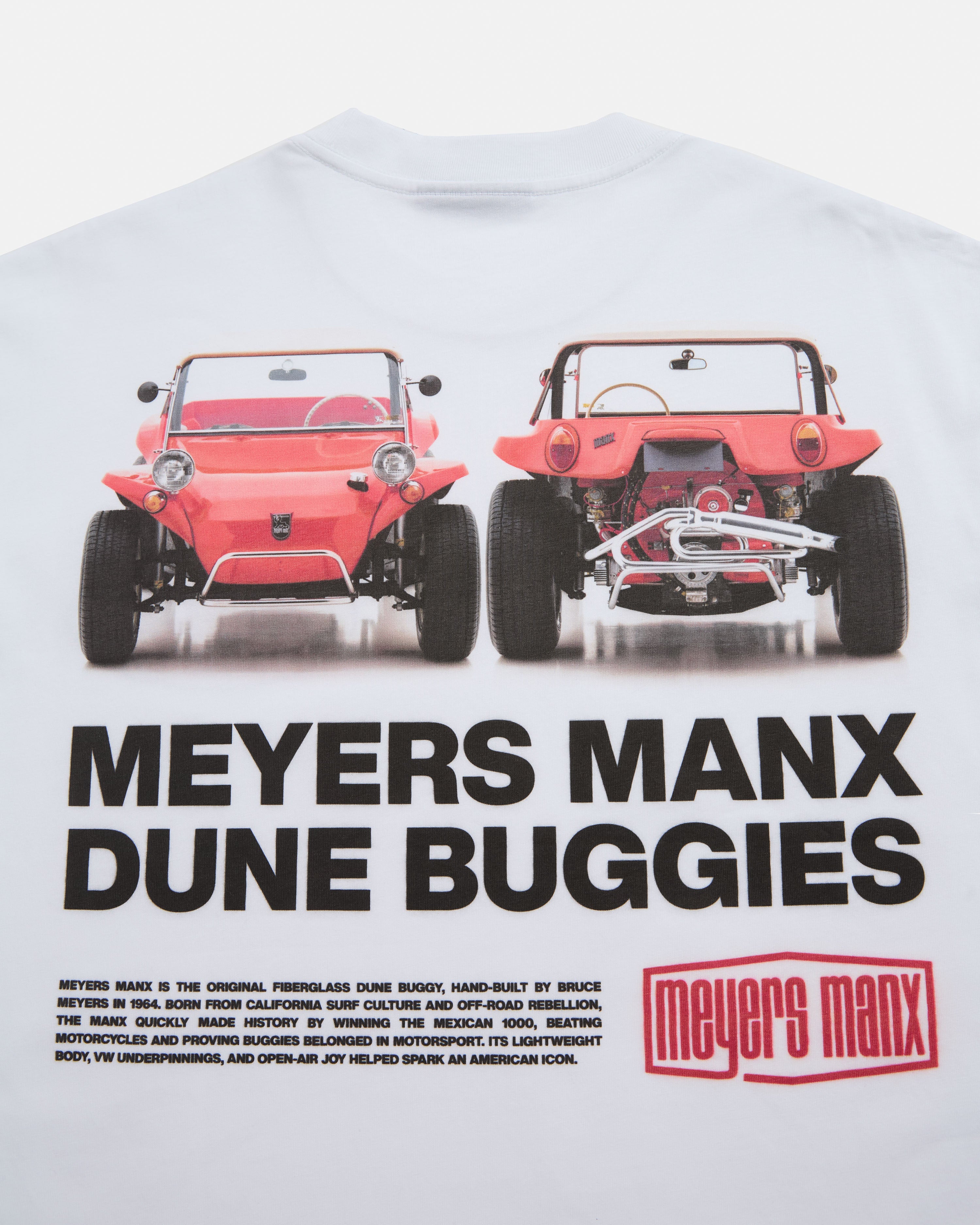 BUGGY TEE WHITE – Meyers Manx