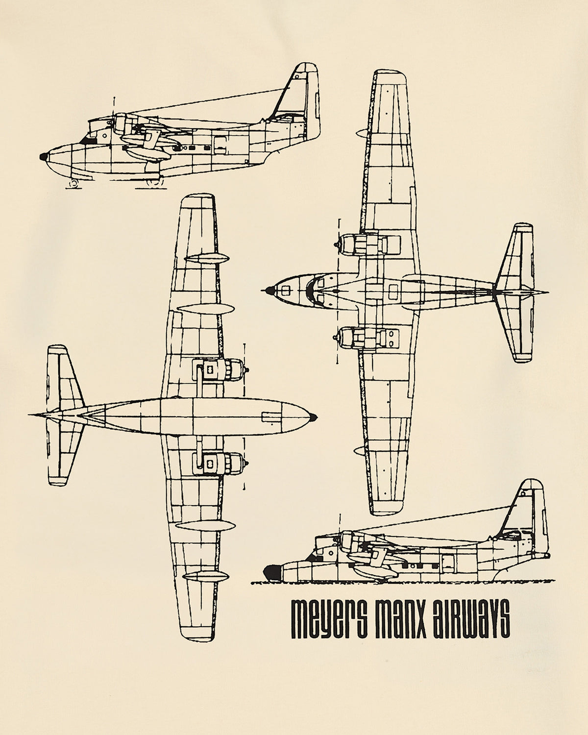 GRUMMAN TEE CREAM