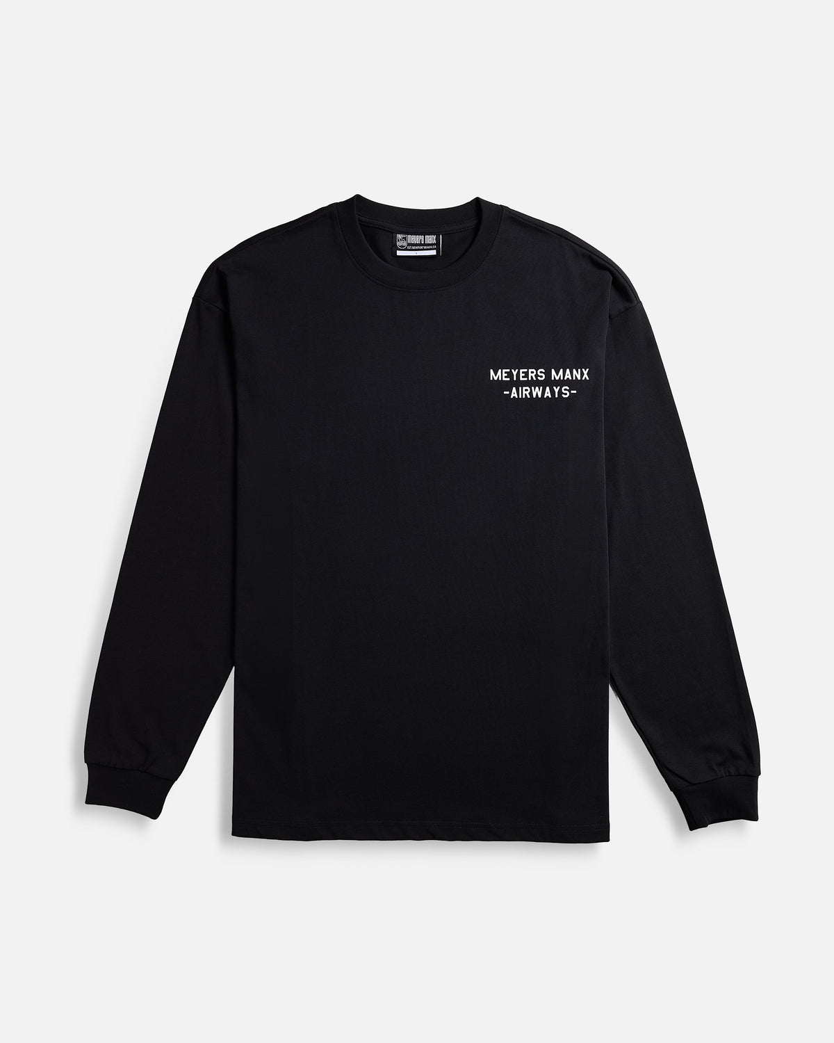 HU-16 LONG SLEEVE TEE BLACK