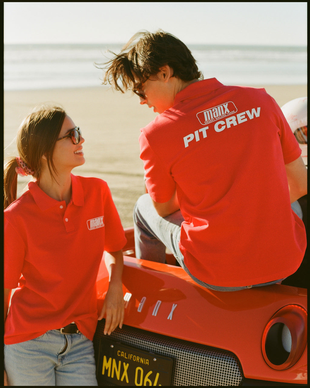 PIT CREW POLO RED