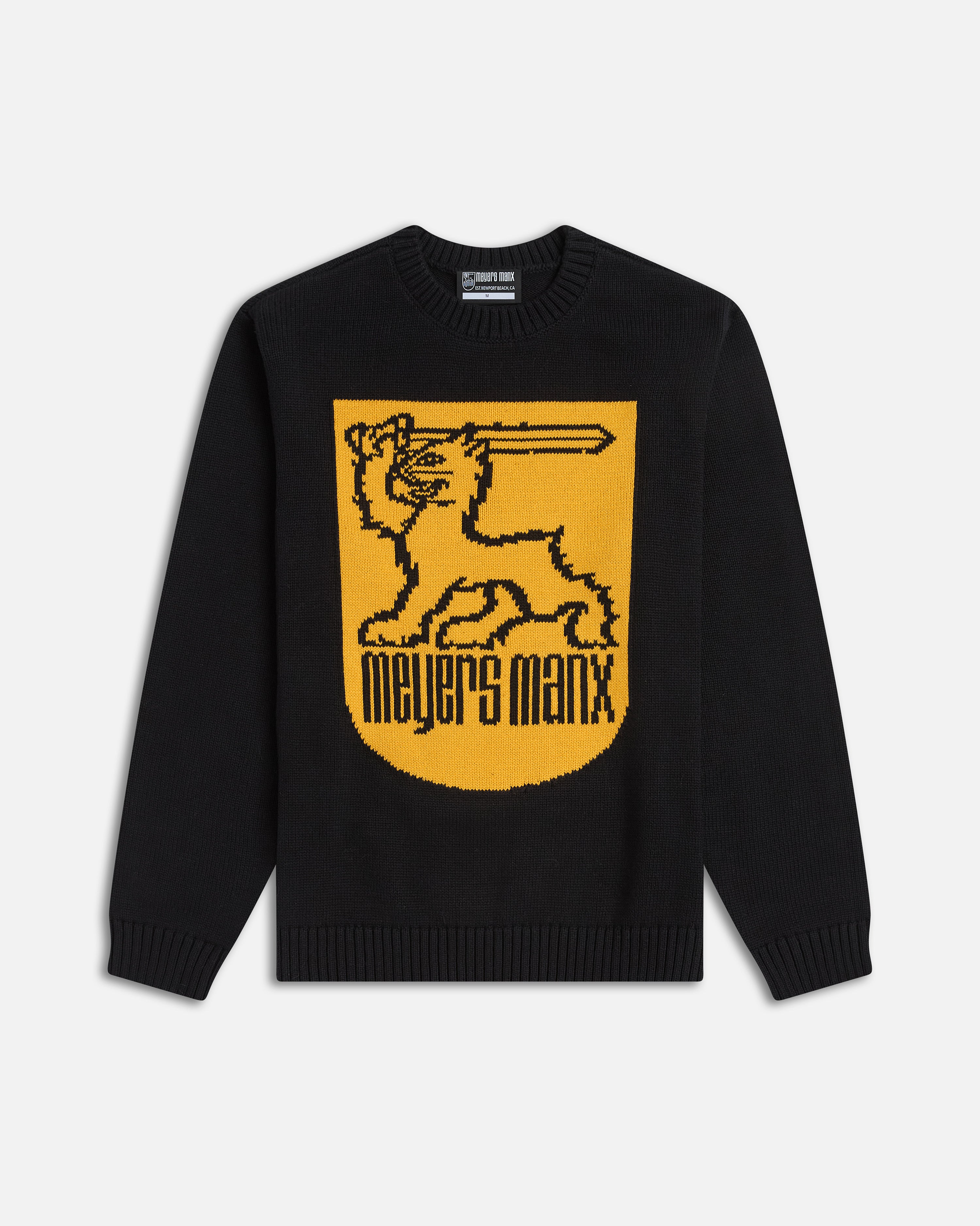 SHIELD SWEATER BLACK – Meyers Manx
