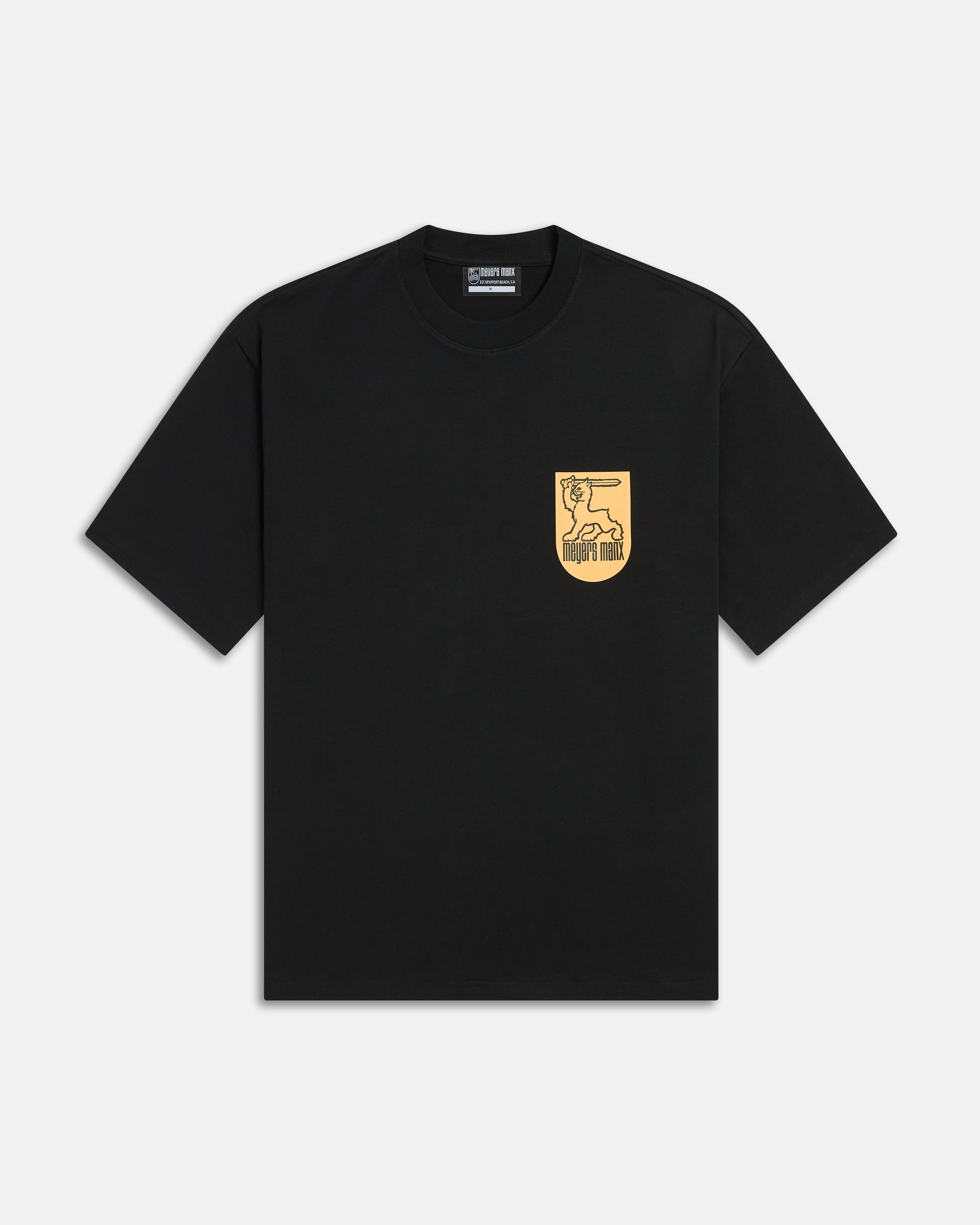 SHIELD TEE BLACK – Meyers Manx